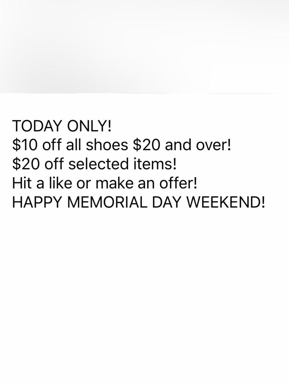 TODAY ONLY!